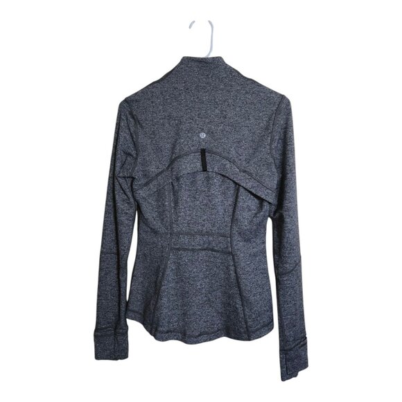 Lululemon Jacket Women 6 Define Heathered Black Athleisure Gym LW4AWCS HBLK - Picture 2 of 6